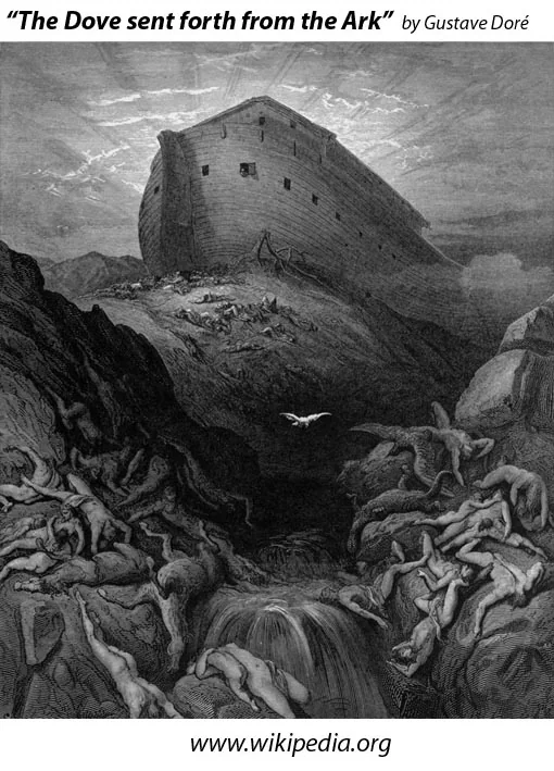 The Dove Sent Forth from the Ark by Gustave Doré